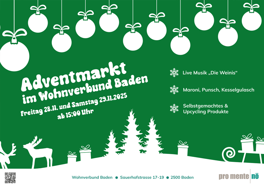 Einladung Adventmarkt Wohnverbund Baden